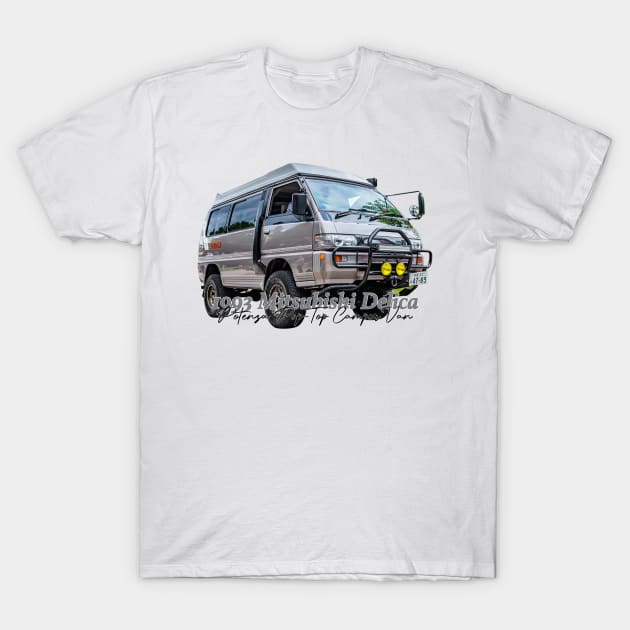 1993 Mitsubishi Delica Potenza Pop-Top Camper Van T-Shirt by Gestalt Imagery